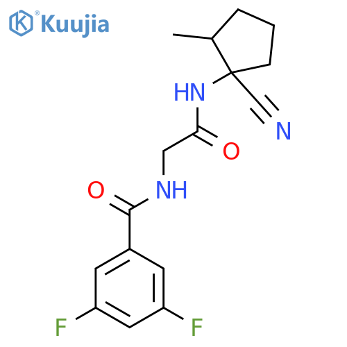 N-(1-cyano-2-methylcyclopentyl)-2-[(3,5-difluorophenyl)formamido]acetamide structure