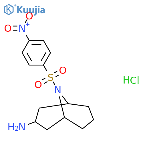 9-(4-Nitrobenzenesulfonyl)-9-azabicyclo[3.3.1]nonan-3-amine hydrochloride structure