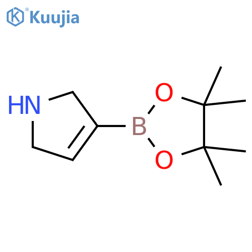 1H-Pyrrole, 2,5-dihydro-3-(4,4,5,5-tetramethyl-1,3,2-dioxaborolan-2-yl)- structure