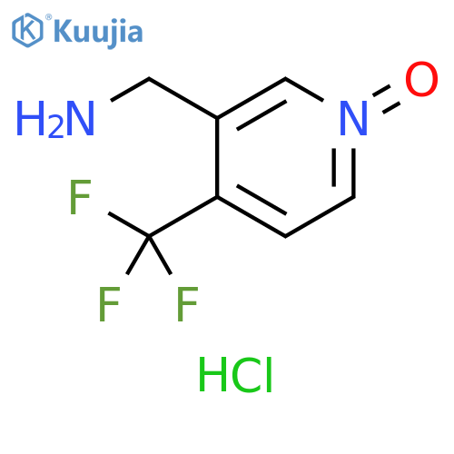 [1-oxido-4-(trifluoromethyl)pyridin-1-ium-3-yl]methanamine structure
