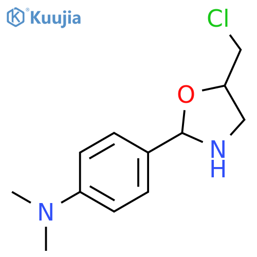 N-{4-5-(Chloromethyl)-1,3-oxazolidin-2-ylphenyl}-N,N-dimethylamine structure
