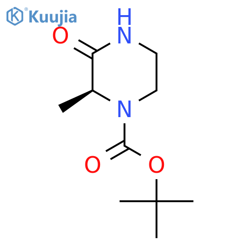 (S)-Tert-Butyl 2-methyl-3-oxopiperazine-1-carboxylate structure