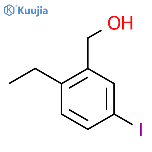 (2-Ethyl-5-iodophenyl)methanol structure