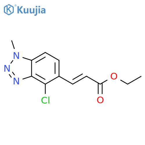 (E)-ethyl 3-(4-chloro-1-methyl-1H-benzo[d][1,2,3]triazol-5-yl)acrylate structure