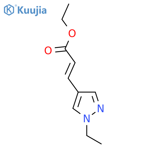 ethyl (2E)-3-(1-ethyl-1H-pyrazol-4-yl)prop-2-enoate structure