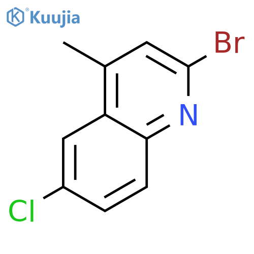 2-Bromo-6-chloro-4-methylquinoline structure