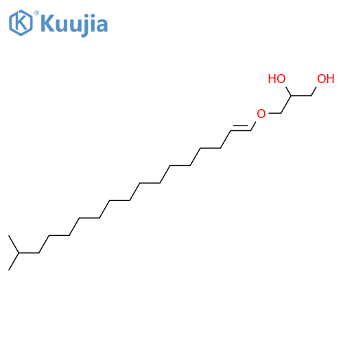 Glycerol 1-alkyl ethers; Glycerol 1-(16-methyl-1Z-heptadecenyl) ether structure