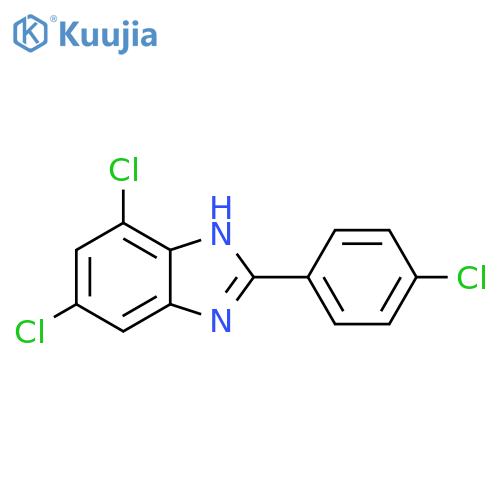5,7-Dichloro-2-(4-chloro-phenyl)-1H-benzoimidazole structure