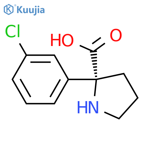 2-(3-Chlorophenyl)proline structure