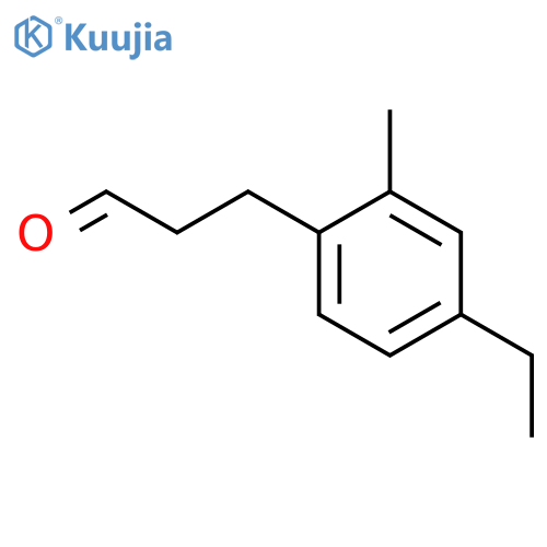 Benzenepropanal, 4-ethyl-2-Methyl- structure