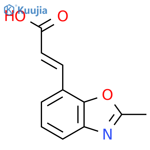 2-Methylbenzo[d]oxazole-7-acrylic acid structure