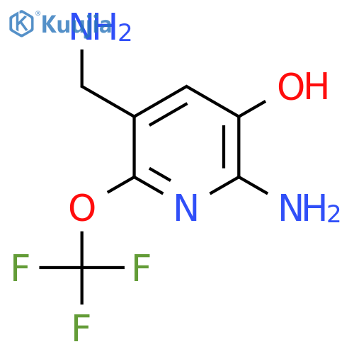 2-Amino-5-(aminomethyl)-3-hydroxy-6-(trifluoromethoxy)pyridine structure