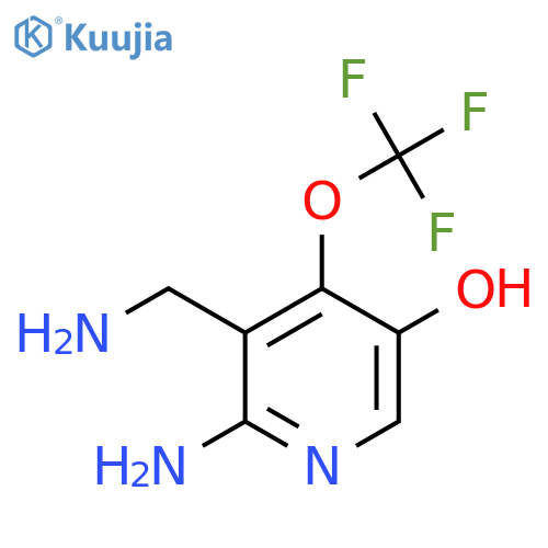 2-Amino-3-(aminomethyl)-5-hydroxy-4-(trifluoromethoxy)pyridine structure
