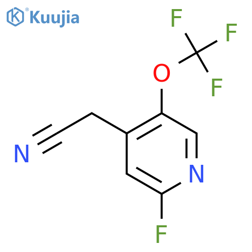 2-Fluoro-5-(trifluoromethoxy)pyridine-4-acetonitrile structure