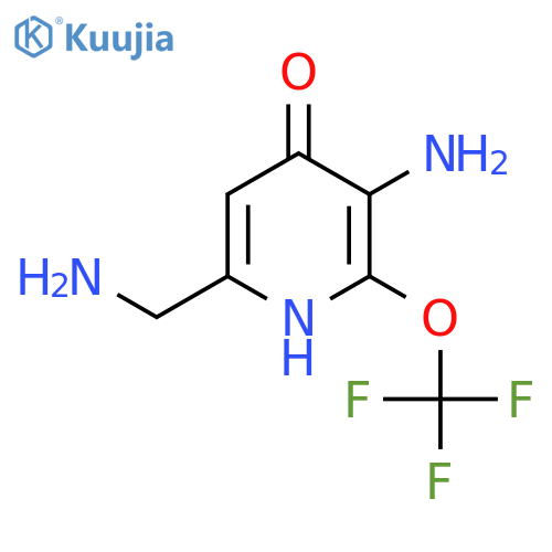 3-Amino-6-(aminomethyl)-4-hydroxy-2-(trifluoromethoxy)pyridine structure