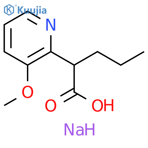sodium 2-(3-methoxypyridin-2-yl)pentanoate structure