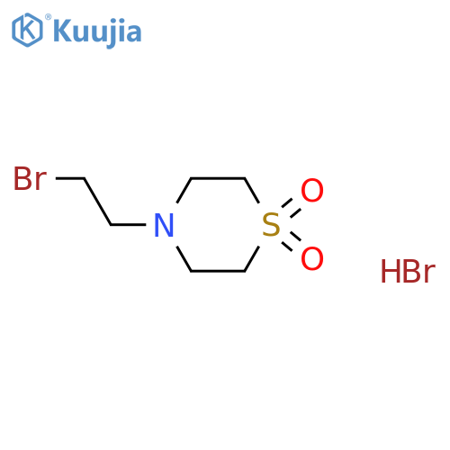 4-(2-bromoethyl)-1,4-thiazinane 1,1-dioxide;hydrobromide structure