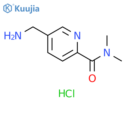 5-(aminomethyl)-N,N-dimethylpyridine-2-carboxamide hydrochloride structure