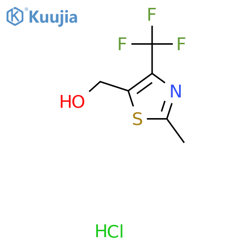 2-Methyl-4-(trifluoromethyl)-1,3-thiazol-5-ylmethanol Hydrochloride structure
