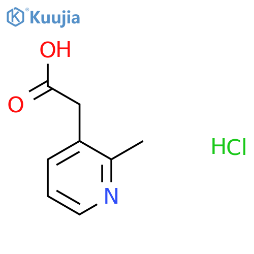 2-(2-Methylpyridin-3-yl)acetic acid hydrochloride structure