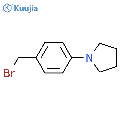 1-[4-(bromomethyl)phenyl]pyrrolidine hydrobromide structure