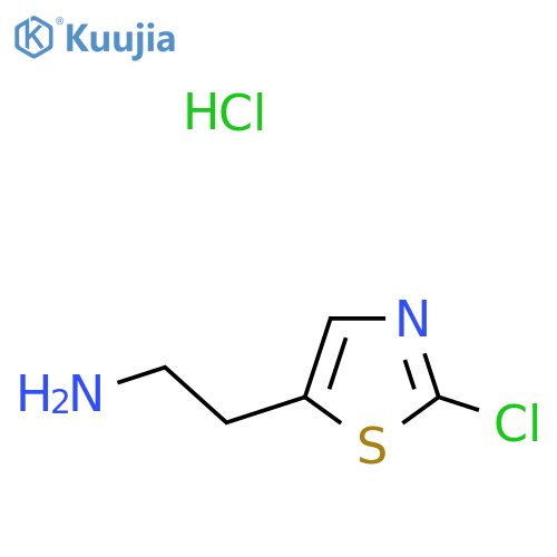 2-(2-Chloro-1,3-thiazol-5-yl)ethan-1-amine hydrochloride structure