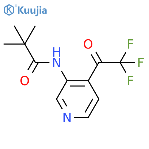 2,2-Dimethyl-N-4-(trifluoroacetyl)pyridin-3-ylpropanamide structure