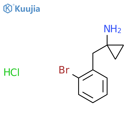 1-(2-Bromophenyl)methylcyclopropan-1-amine hydrochloride structure