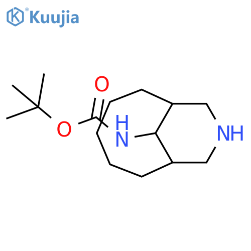 tert-butyl N-(9-azabicyclo[5.3.1]undecan-11-yl)carbamate;oxalic acid structure