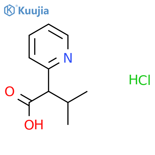 3-Methyl-2-(pyridin-2-yl)butanoic acid hydrochloride structure