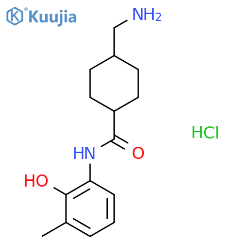 4-(Aminomethyl)-N-(2-hydroxy-3-methylphenyl)cyclohexane-1-carboxamide hydrochloride structure