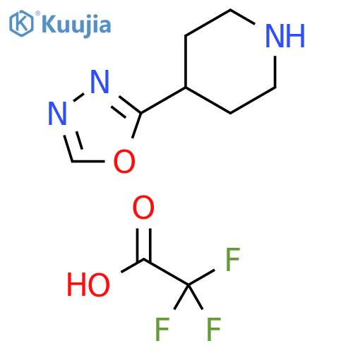 4-(1,3,4-oxadiazol-2-yl)piperidine, trifluoroacetic acid structure
