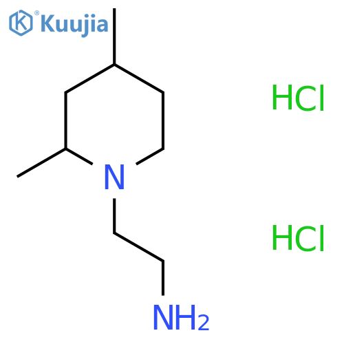 2-(2,4-Dimethylpiperidin-1-yl)ethan-1-amine Dihydrochloride structure
