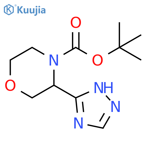 tert-butyl 3-(4H-1,2,4-triazol-3-yl)morpholine-4-carboxylate structure