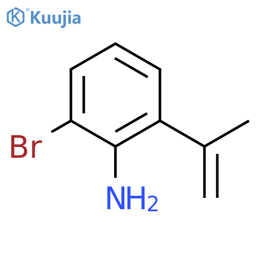 Benzenamine, 2-bromo-6-(1-methylethenyl)- structure