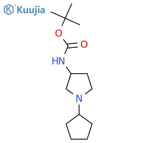 tert-Butyl N-(1-Cyclopentylpyrrolidin-3-yl)carbamate structure