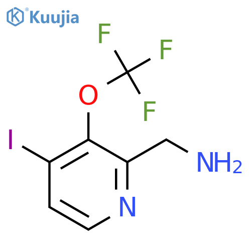 2-(Aminomethyl)-4-iodo-3-(trifluoromethoxy)pyridine structure