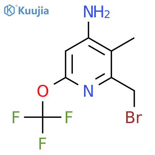 4-Amino-2-(bromomethyl)-3-methyl-6-(trifluoromethoxy)pyridine structure
