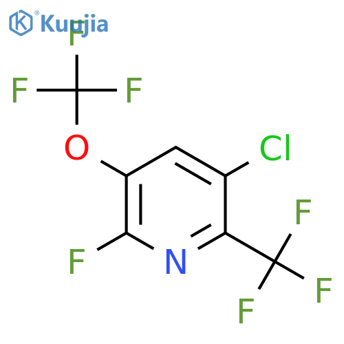 5-Chloro-2-fluoro-3-(trifluoromethoxy)-6-(trifluoromethyl)pyridine structure