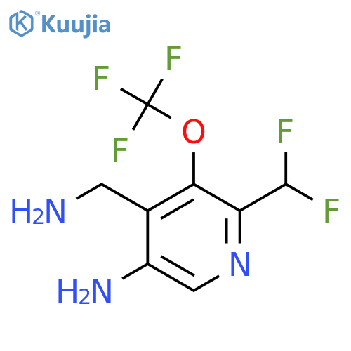 5-Amino-4-(aminomethyl)-2-(difluoromethyl)-3-(trifluoromethoxy)pyridine structure