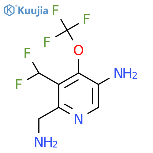 5-Amino-2-(aminomethyl)-3-(difluoromethyl)-4-(trifluoromethoxy)pyridine structure
