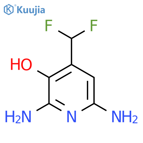 2,6-Diamino-4-(difluoromethyl)-3-hydroxypyridine structure