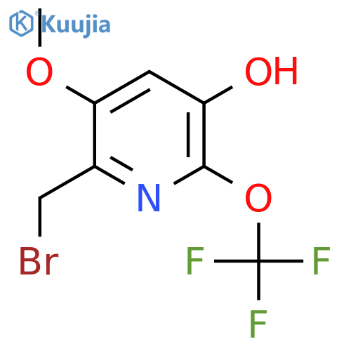 2-(Bromomethyl)-5-hydroxy-3-methoxy-6-(trifluoromethoxy)pyridine structure