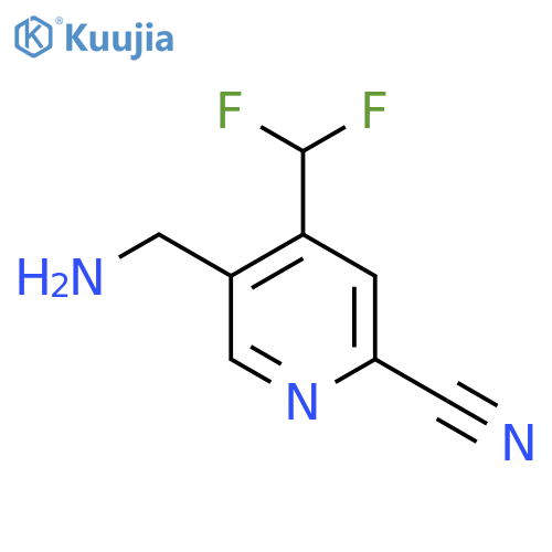 5-(Aminomethyl)-2-cyano-4-(difluoromethyl)pyridine structure