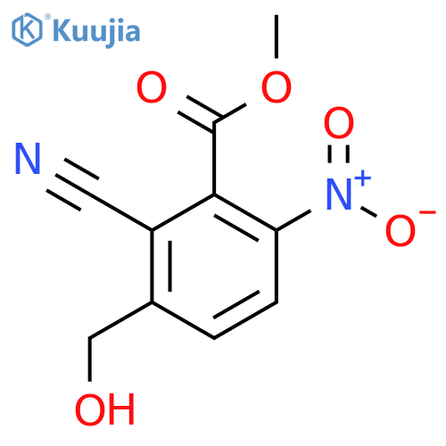 Methyl 2-cyano-3-hydroxymethyl-6-nitrobenzoate structure