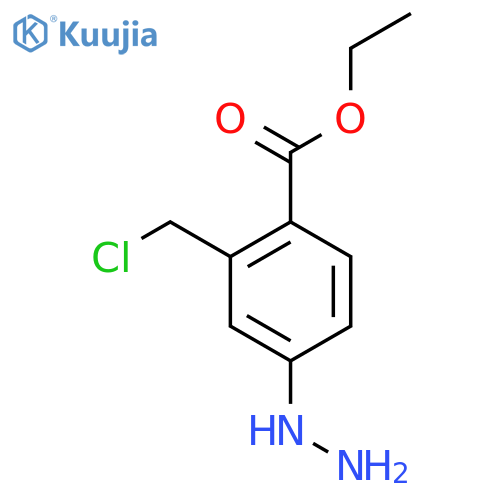 Ethyl 2-(chloromethyl)-4-hydrazinylbenzoate structure