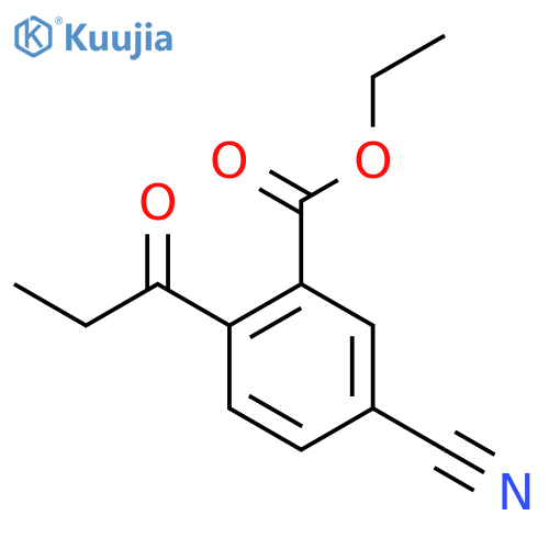 Ethyl 5-cyano-2-propionylbenzoate structure