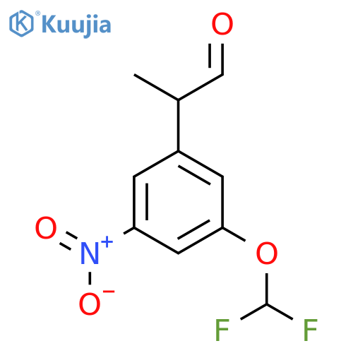 3-(Difluoromethoxy)-5-nitrophenylpropanal structure