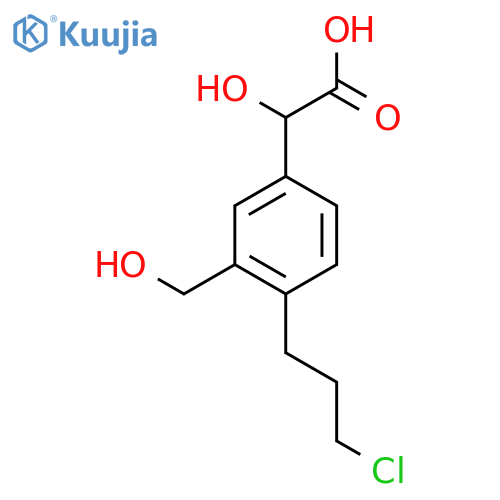 4-(3-Chloropropyl)-3-(hydroxymethyl)mandelic acid structure