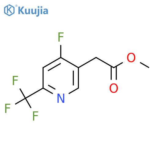 Methyl 4-fluoro-2-(trifluoromethyl)pyridine-5-acetate structure